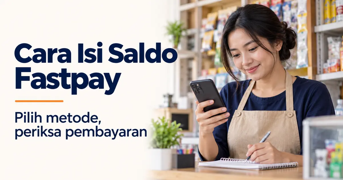 Cara isi saldo Fastpay dan memeriksa pembayaran